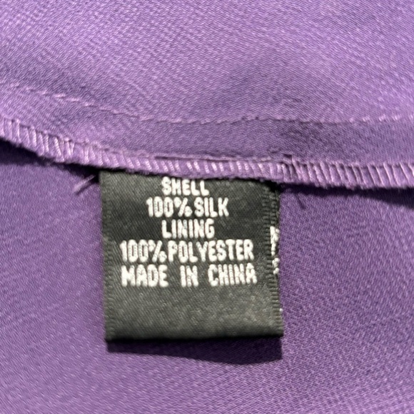 ADRIANNA PAPELL Sz 8 100% Silk Ruched Bodice A-Line Lined Sheath Maxi Dress - Picture 13 of 14